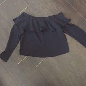 Black off the shoulders blouse